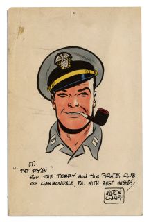 Milton Caniff Signed Signature Terry and The Pirates