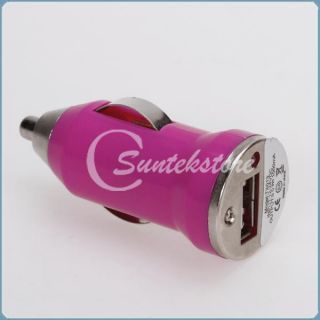 Mini USB Universal Car Charger Adapter for iPhone iPod MP3 4 Cell 