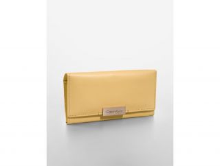 Calvin Klein Womens Leather Envelope Wallet Handbag