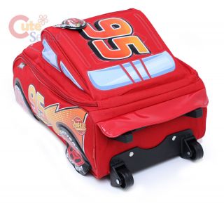 Cars McQueen Rolling Bag Luggage Travel Trolley Roller 3D Shape