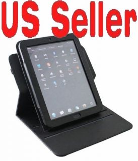New HP Touchpad Leather Stand Case Rotating 360 Black 9 7 Rotate 