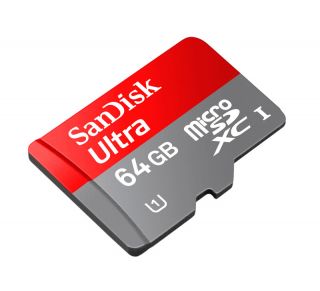 SanDisk Ultra 64 GB MicroSDXC Class 10 UHS 1 Memory Card 30MB/s with 