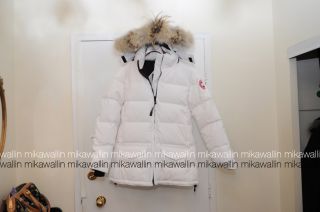 New Canada GOOSE Solaris White Coat Jacket Parka 100 Authentic