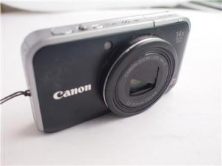 Canon PowerShot SX210 Is 14 1 MP Digital Camera Black Used as Is 101 