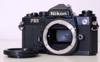 Nikon FE 2 SLR Black Manual Focus Camera Body EXC Condition FE2