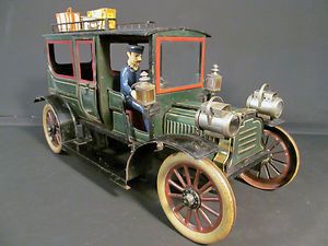 Carette Limousine Circa 1910 German Tin Clockwork 16 inch Toy Car 