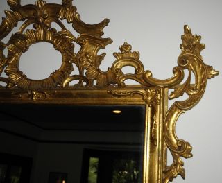 Unusual Vintage Vintage Cannell & Chaffin Italian Gilt wood Mirror NR