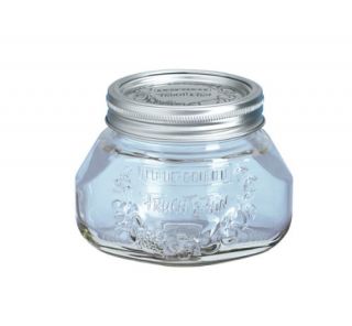 New Leifheit Canning Supplies 2 Cup Decorated Glass Preserving Jars 
