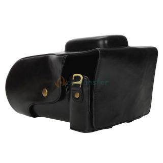Professional Leather Camera Bag Case for Canon 5D III Black New