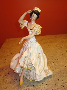 Very RARE Florence Ceramics Figurine Carmen Mint