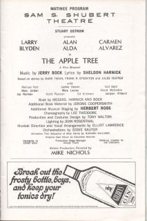   Tree Playbill 8 1967 Alan Alda Carmen Alvarez Mike Nichols