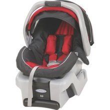 Graco SnugRide Infant Car Seat RED & Snugrider Stroller Frame Black