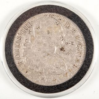 1793 Carolus IIII Dei Gratia 8 Real Reales Silver Coin w Chop Marks 