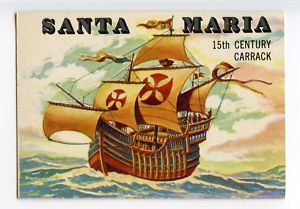 1955 Topps 137 Rails and Sails Santa Maria Carrack