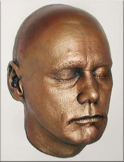 Jim Carrey Life Mask 3 4 Head Life Cast in Light Weight Gold Color 