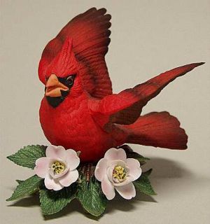   lenox pattern garden birds piece male cardinal figurine 1987 size 3