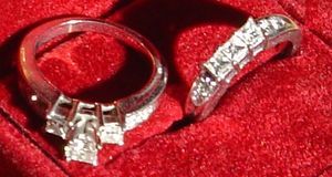 Caret Diamond Wedding Engagement Rings 14k White Gold Zales 