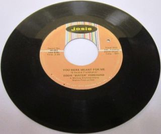 1968 45 Rpm Eddie BUSTER Forehand YOU WERE MEANT FOR ME / YOUNG BOY 