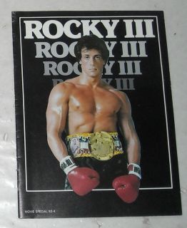   Rocky III Film Souvenir Magazine Stallone Mr T Carl Weathers