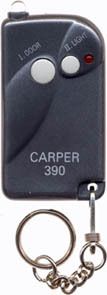 Carper 390 Keychain Garage Door Opener Mini Remote