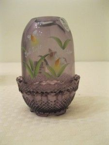 Violet Fenton Fairy Light Lamp Shade Floral Design Candle Holder Box 