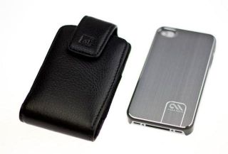 Case mate Barely There Brushed Aluminum Case + CASE123 holster for 