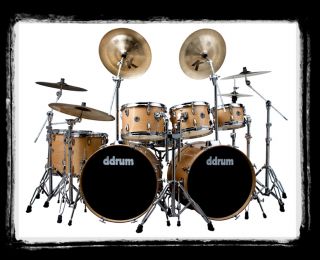 New Ddrum Carmine Appice Double Bass Maple 70s Drum Kit