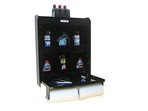   Work Station Storage Shop Cabinet Race Car Trailer Shelf Black