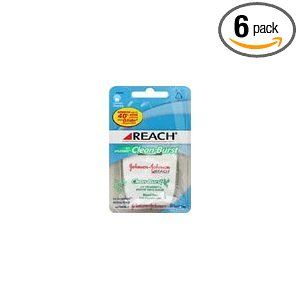   CLEAN BURST DENTAL FLOSS, WAXED, ICY SPEARMINT 100 YARDS DISPENSERS