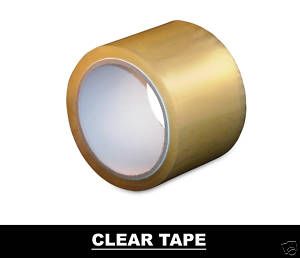 Clear Box Carton Sealing Tape 2 x 330 6 Rolls Case