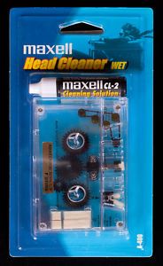 Cassette Deck Player Head Cleaner Maxell Wet