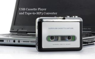 Cassette Tape Player to MP3 Capture Recorder Digitizer Encoder Grabber 