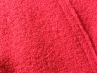 Carina Winnie Red Felted Wool Asymetrical Long Coat M