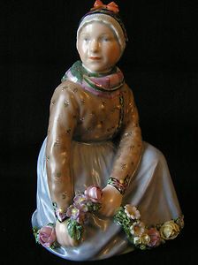 Superb Royal Copenhagen Figurine Fano Girl Carl M H