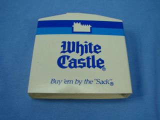 White Castle Ritepoint Coasters w Sleeves 4 Light Dark Blues Pristine 