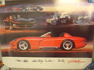 RARE Carroll Shelby Hand Signed Autographed Limited Viper RT 10 