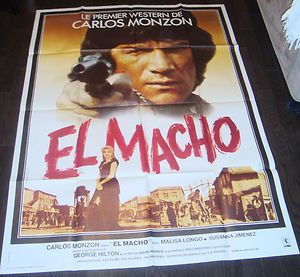 Carlos Monzon El Macho Movie Poster 1977 Huge Original Poster RARE 