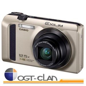CASIO Exilim EX ZR300 GOLD, 16.1 MP, 12.5 ZOOM Lens, NEW shipping from 