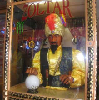 Premium Coin Operated Zoltar Fortune Teller Free Shipping