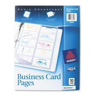 Avery   76009   Business Card Binder Pages   8 Item Bundle   AVE76009