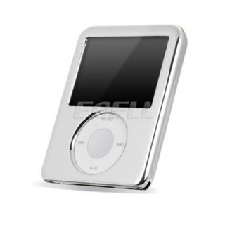   Silver Front and Back Case Cover for Apple iPod Nano 3G 3rd Gen