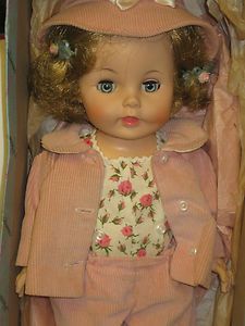 Vintage Madame Alexander Caroline Kennedy 14 Doll Peach Corduroy 
