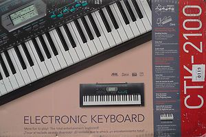 CASIO CTK 2100 61 KEY DIGITAL ELECTRONIC KEYBOARD PIANO FULL SIZE LINE 