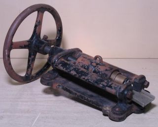 Antique Cast Iron Press/Extruder/? Brass Nozzle Star Mark Steampunk 