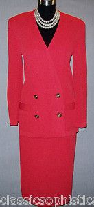 Castleberry Career Casual Knit Skirt Jacket Dress Suit Sz 8
