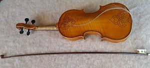 Caspar Da Salo in Brescia Violin German Bow with Case