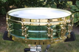 Ludwig Carl Palmer Venus 3 7 x 14 Snare Drum Artist Signature Brass 