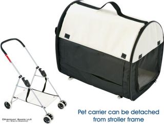 Black Folding Cat Small Dog Stroller Carrier Crate Pen Combo Pet Str 9 