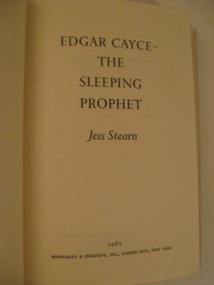 1967 Jess Stearn Edgar Cayce The Sleeping Prophet