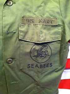Navy Seabees Uniform Worn by Naval Officer Castaneda 1972